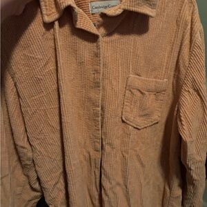 Cambridge Country Vintage Pink-Orange Corduroy Tunic